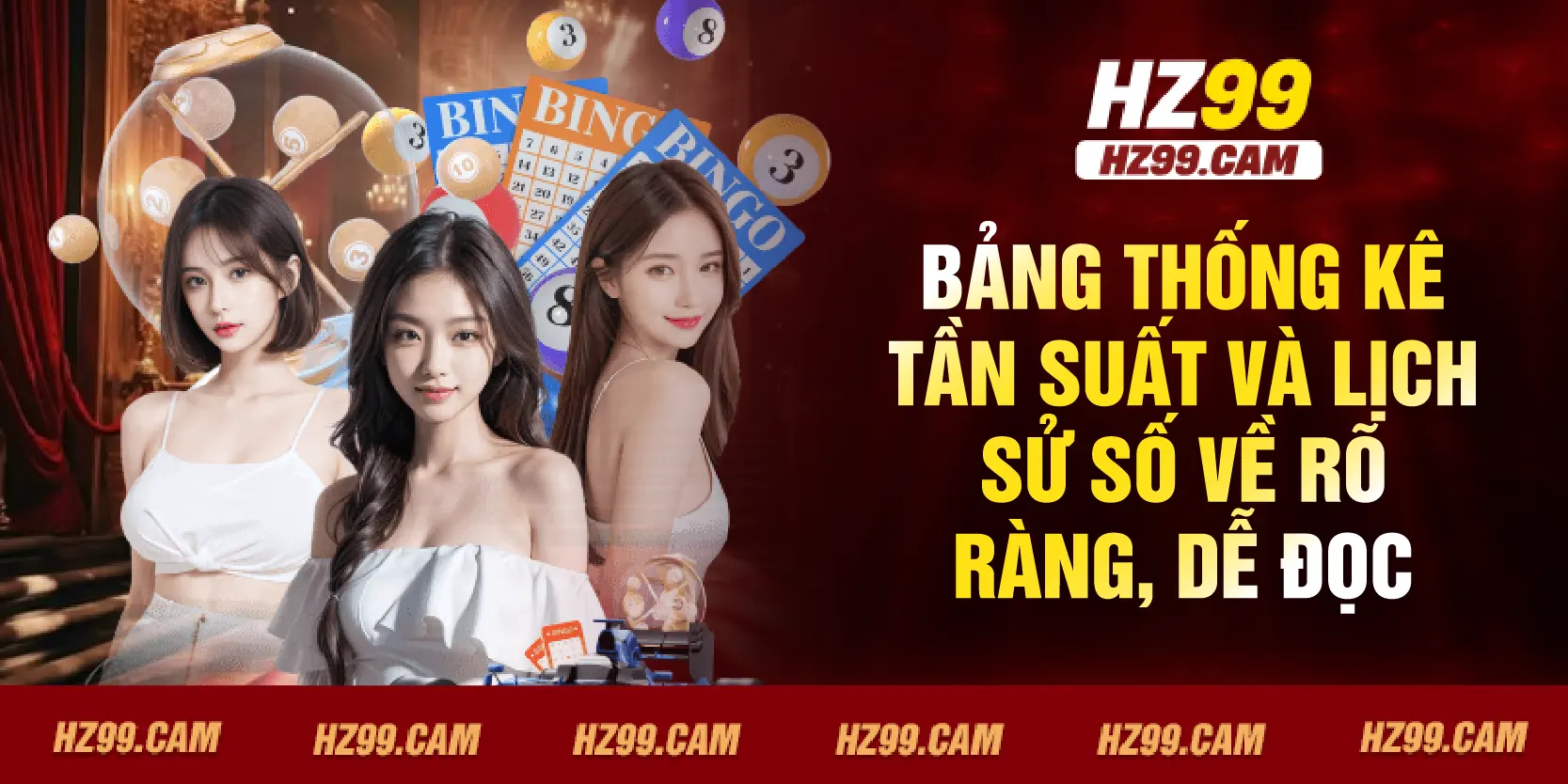 Bảng thống kê tần suất và lịch sử số về rõ ràng, dễ đọc