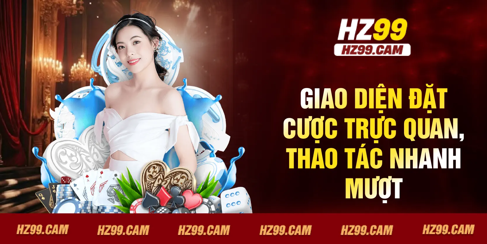 Giao diện đặt cược trực quan, thao tác nhanh mượt