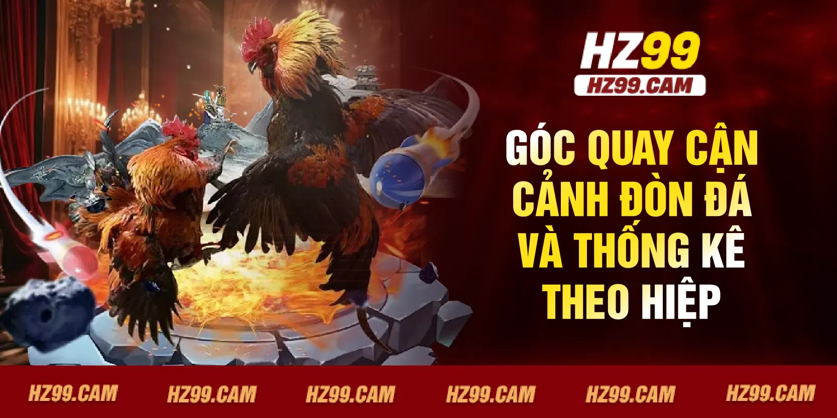 Góc quay cận cảnh đòn đá và thống kê theo hiệp